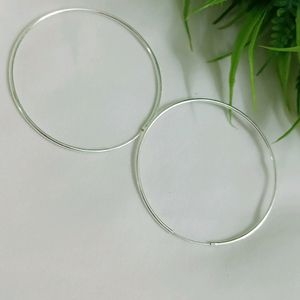 Pure silver Hoop