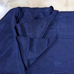 Designer Blue Embroyded Suit Set- Unstitched