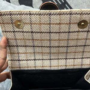 Checked Sling Bag