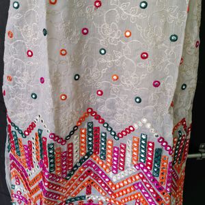 Mirror work Ethnic gown