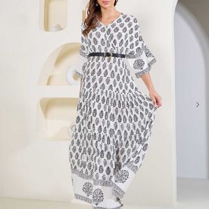 Women Black Printed Tiered Dress