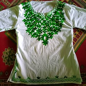 White Short Kurti