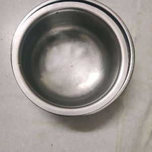 Steel Bowls With Serving Spoon