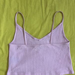 H&M Divided Baby Pink Cropped Top B-36-38