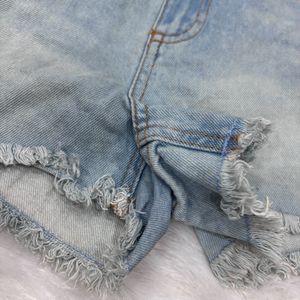 Petite Distressed Hot Shorts