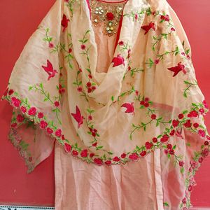 Churidar Suit With Designer Dupatta