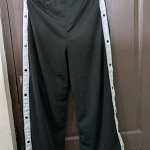 Black Side Slit Trousers