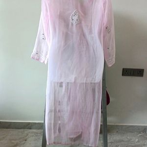 Chickenkari Georgette Kurti