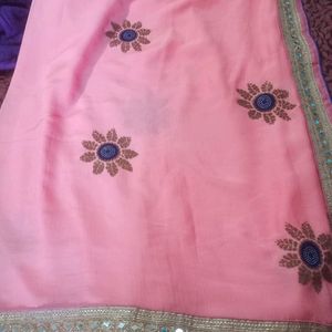 Saree With Stitched Blouse