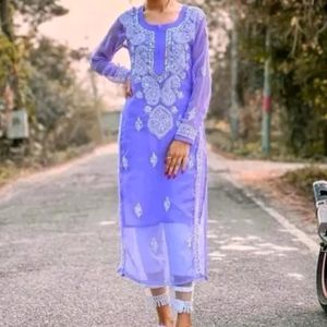 New Chikankari Kurta With Inner