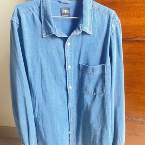 Zara Denim Casual Shirt