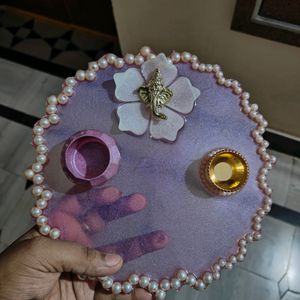 Hand Made Resin Pooja Thali