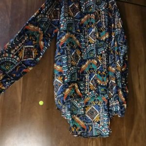 Blue Printed Coord For Womens