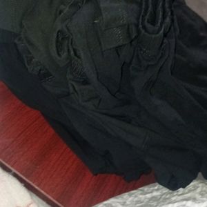 Set Of 8 Black Leggings - L Size