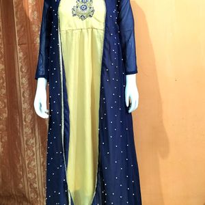 -Ethnic Gown With Shrug