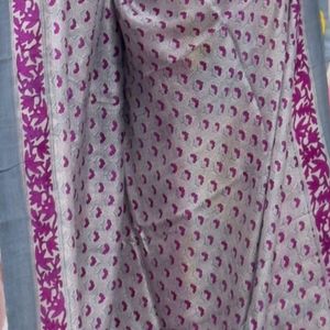 Pure Muslin Silk Saree Used