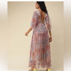 Label Ritu KumarPink Printed Maxi Dress