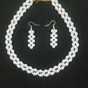 Handmade Pearl Necklace Set