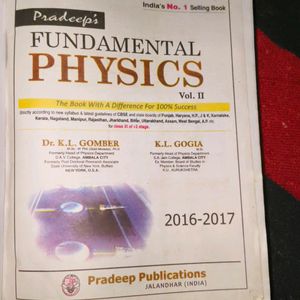 Pradeep's Fundamental Physics Volume -2 Class 11