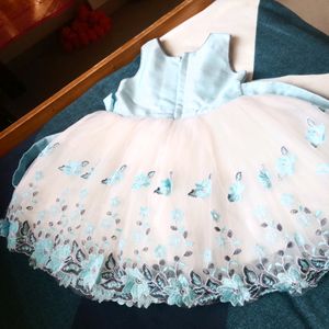 Sky Blue Colour Frock