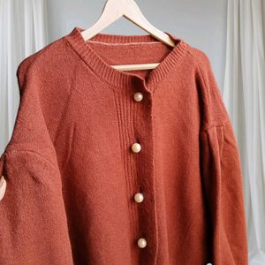 Korean Pearl Buttons Cardigan