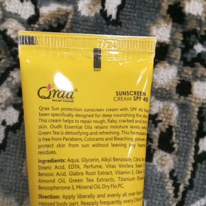 Qraa Cream Sunscreen