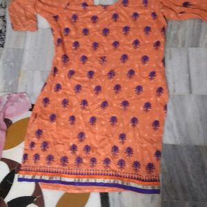 Peach Colour Kurta