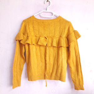 Mustard Sweater Top