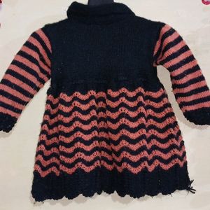 1 To 2 Year Girl Woolen Frock