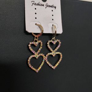 Heart Drop Earrings 🤍