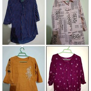 Pack Of 4 Top For Women/Girl