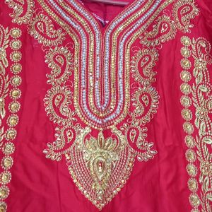 Heavy Red Kurta