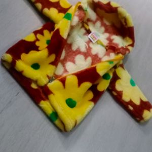 New Brown Yellow Flower Sweater