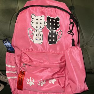 Pink Kitty Bagpack