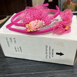 Plastic Headband For Baby Girls Pack Of 2 Pcs