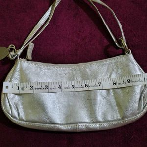 Silver Shoulder Bag.