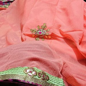 Gota Patti Beautiful Saree