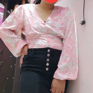 Blouson Crop Top