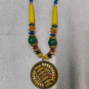 Heavy Traditional Neck Piece With Earring Set