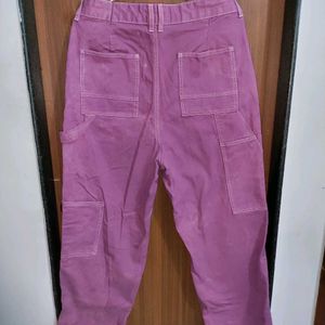 PURPLE CARGO JEANS