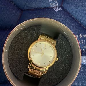 TIMEX ANALOG CHAMPAGNE WATCH