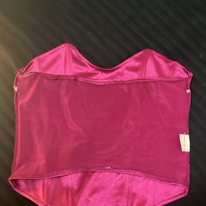 corset satin top