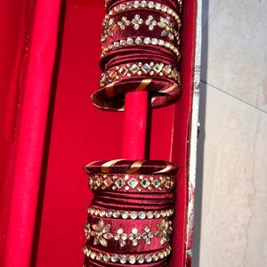 Silk Thread Bangles Set