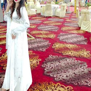 White Satin Pakistani Gown 1pc