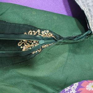 Dola Silk Heavy Embroidered Ready made Blouse