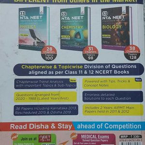 33 Years NTA NEET TOPICWISE CHEMISTRY MCQ BOOK