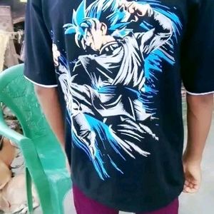 Trendy Mens Anime Back Printed Tshirt 180Gsm