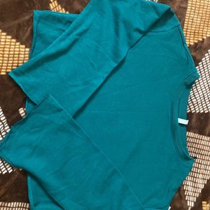 H&M Green Cropped Top