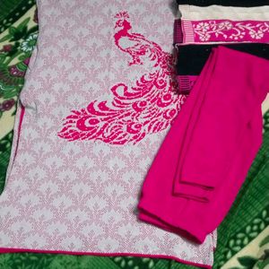 Woolen Kurta Set With Stoll