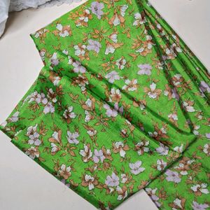 Floral Printed Silk Saree